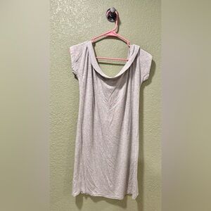 Lou & Grey Light Gray Cowl Neck Dress